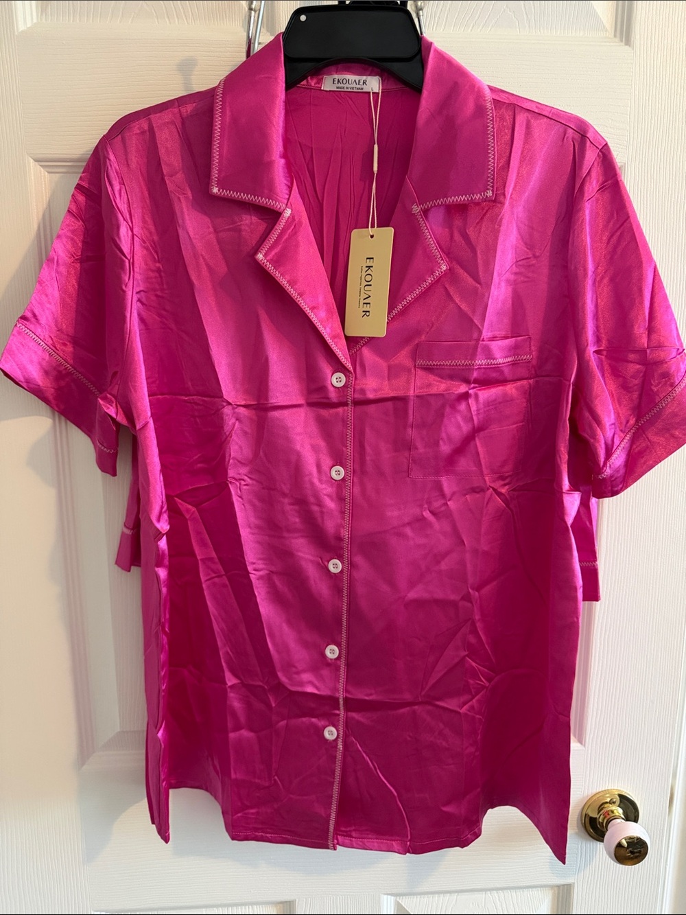 Satin Loungewear set in pink 💗